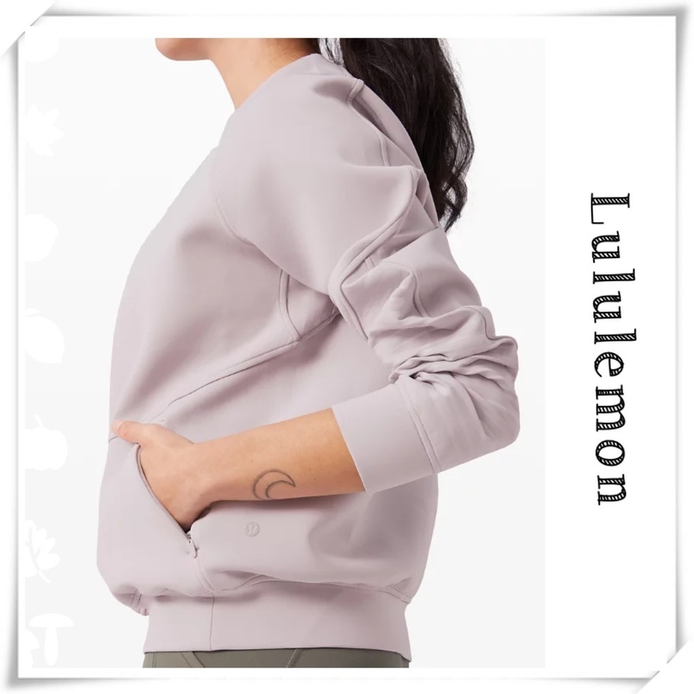 Lululemon City Sweat Crew Spacer Sweatshirt in Lavender Purple Size 4 LW3DK1S
